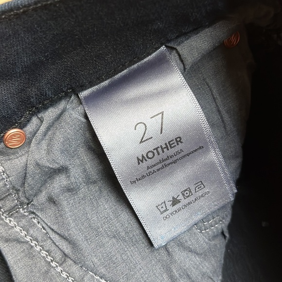 Mother the md rise rider ankle jeans wash night in paris, SIZE 27 1247 - Picture 4 of 7